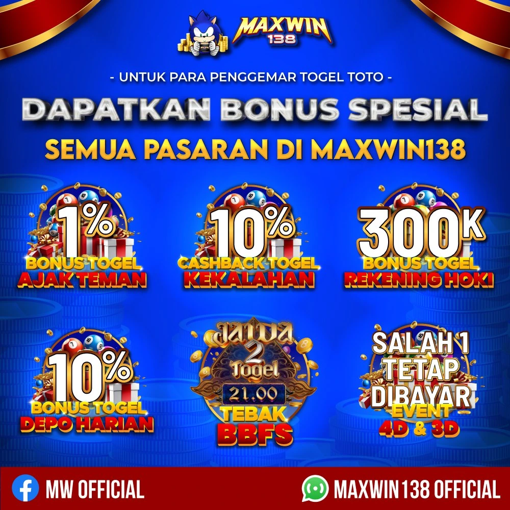 MAXWIN138: Situs Judi Toto Slot Gacor & Toto 4d Pasaran Tercepat